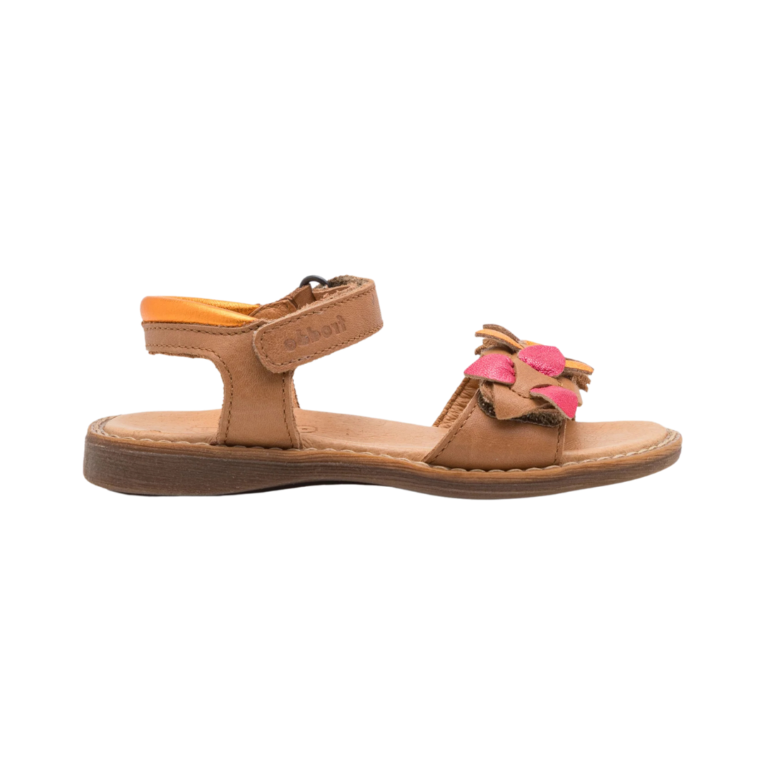 Froddo Lorine Flowers Leather Sandal G3150251-30 — Brown+