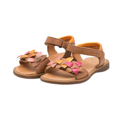 Froddo Lorine Flowers Leather Sandal G3150251-30 — Brown+