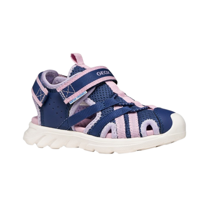 GEOX Airadyum Sandal J55F1A — Navy/Lilac