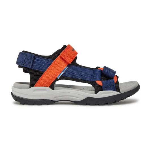 GEOX Borealis Sandal 450RE 01411 — Navy/Orange