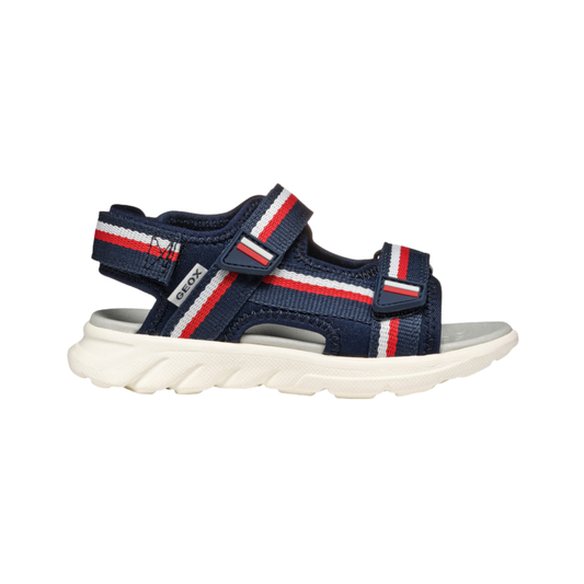 GEOX Airadyum Sandal J55F1C — Navy/Red