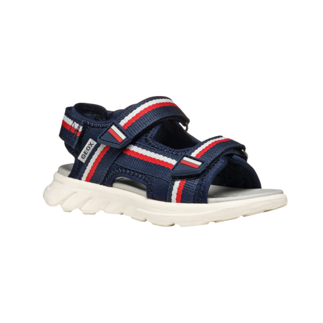 GEOX Airadyum Sandal J55F1C — Navy/Red