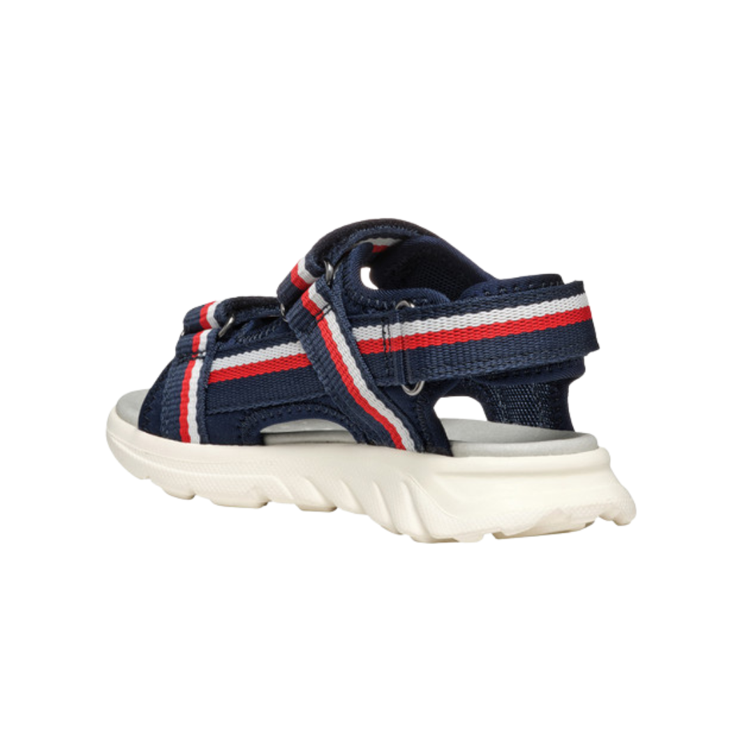 GEOX Airadyum Sandal J55F1C — Navy/Red