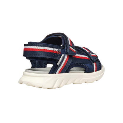 GEOX Airadyum Sandal J55F1C — Navy/Red