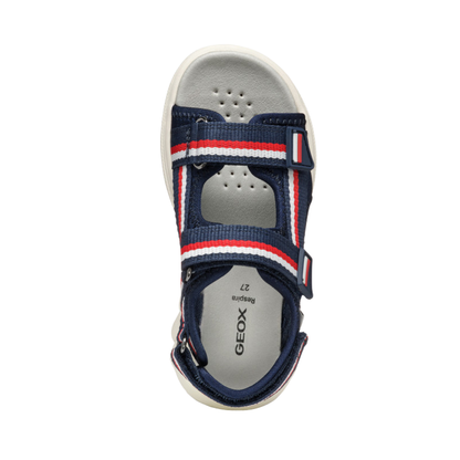 GEOX Airadyum Sandal J55F1C — Navy/Red