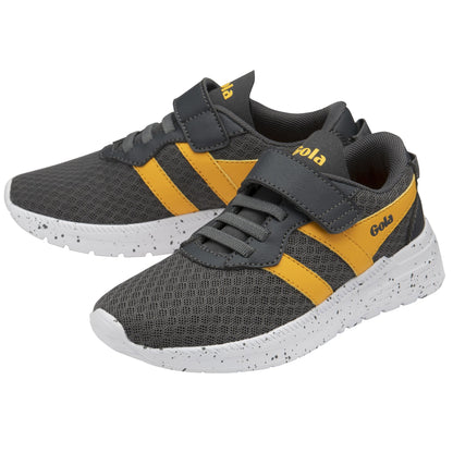 Gola Scorpion Trainer  GKA008 — Charcoal/Sun