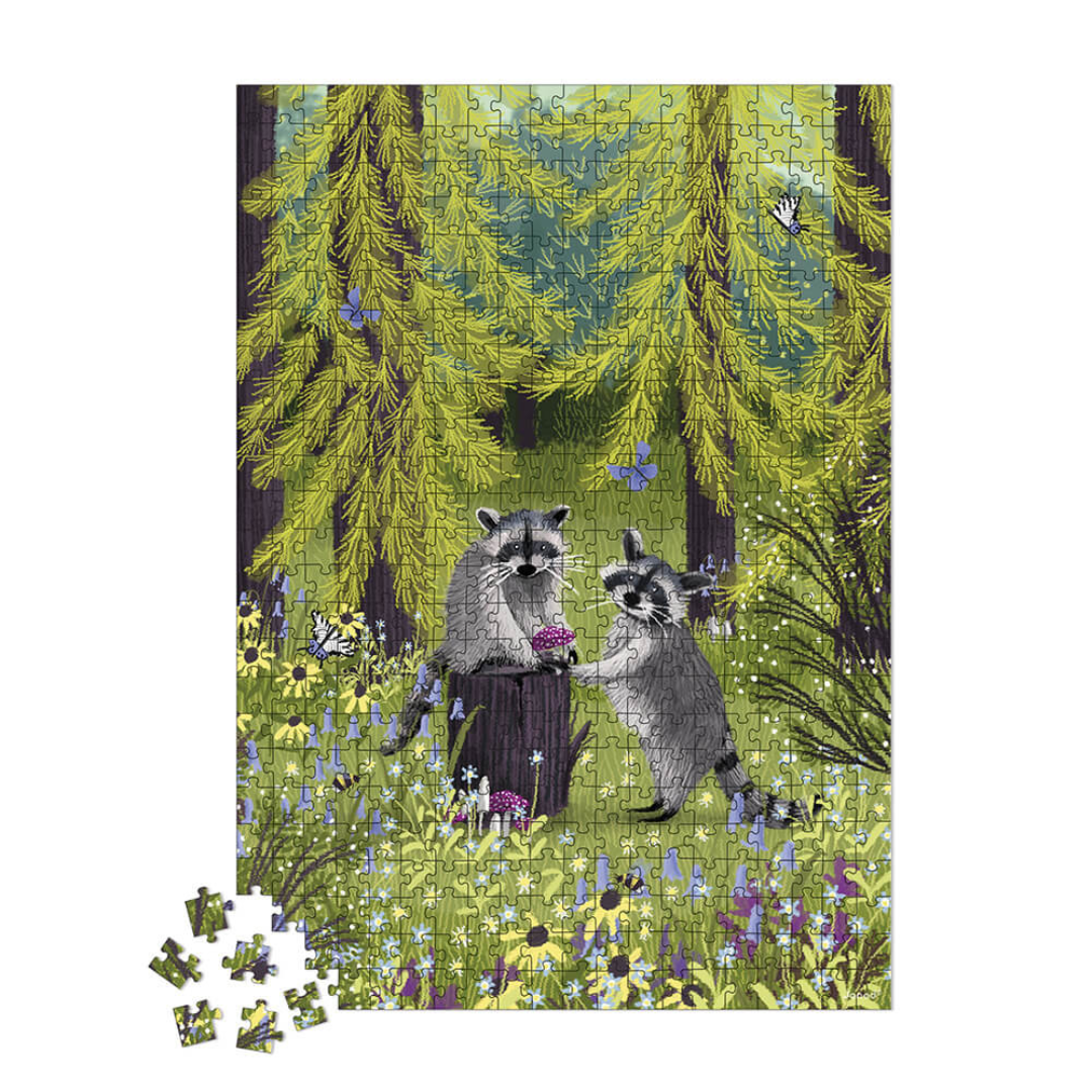 Janod J02509 500pc Raccoon Bandits