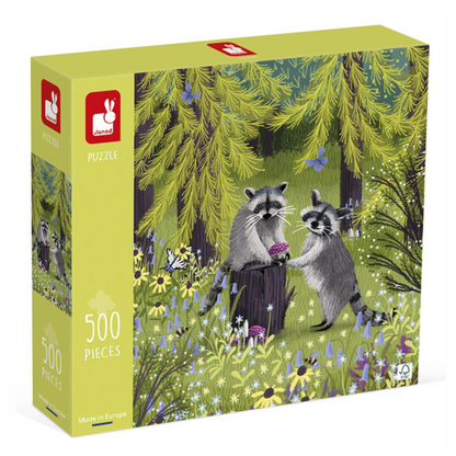 Janod J02509 500pc Raccoon Bandits