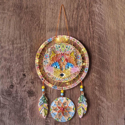 Janod J09161 String Art - Dream Catcher With Lights - Fox
