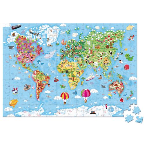 Janod j02549 World Giant Puzzle 300pcs