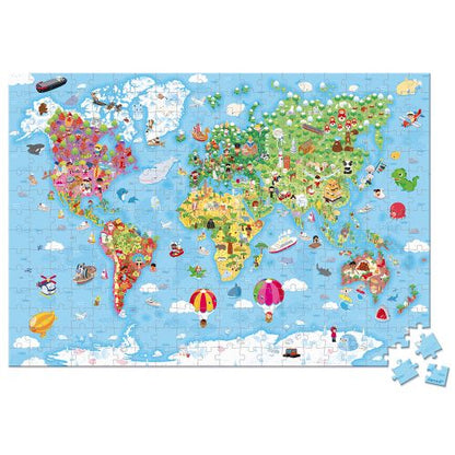 Janod j02549 World Giant Puzzle 300pcs