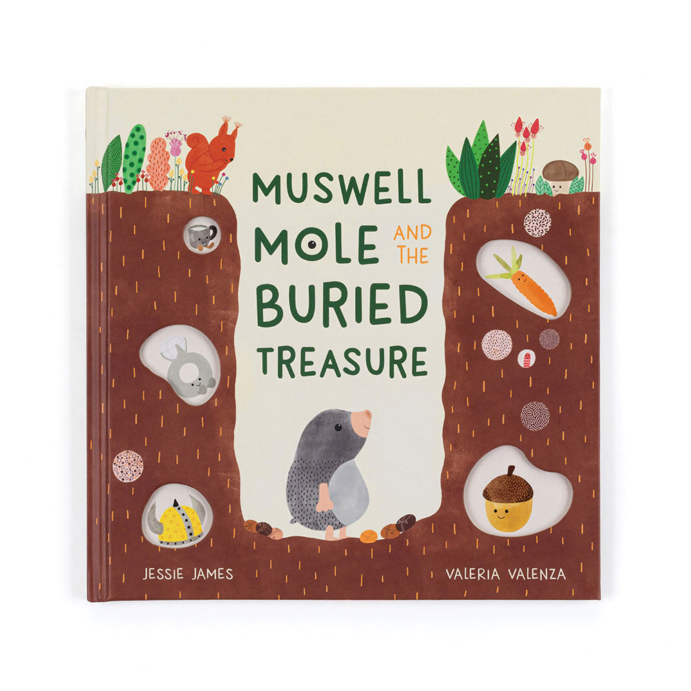 Jellycat BK4MUZ Muswell Mole Book