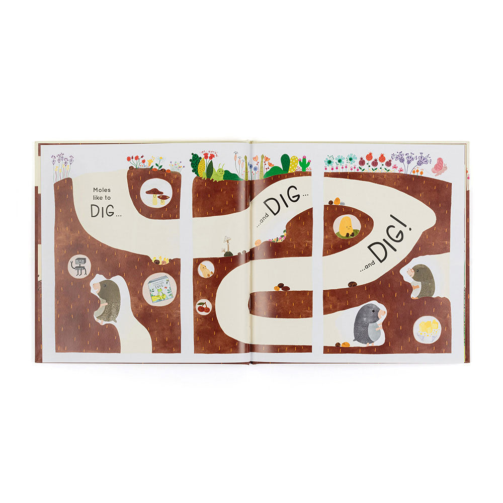 Jellycat BK4MUZ Muswell Mole Book