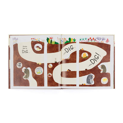 Jellycat BK4MUZ Muswell Mole Book