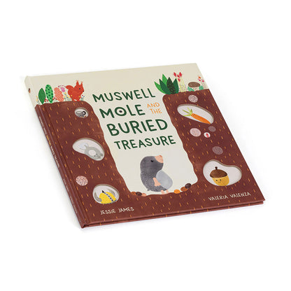 Jellycat BK4MUZ Muswell Mole Book