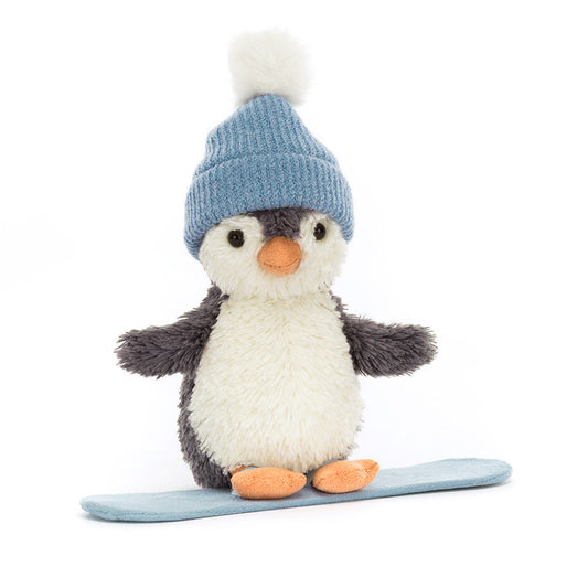 Jellycat PNS3SB Peanut Penguin Snowboarding