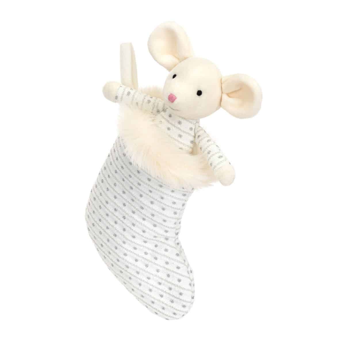 Jellycat SHIM4SM Shimmering Stocking Mouse
