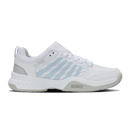 K-Swiss Court Express 2 Trainers  94428 — White /Ballad Blue/Dawn Blue