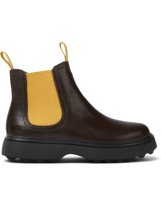 Camper Norte Leather Boot K900149 — Brown/Yellow