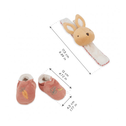 Kaloo Sound Wristband And Slippers - Rabbit