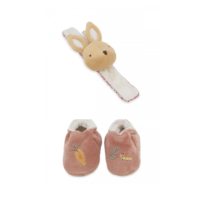 Kaloo Sound Wristband And Slippers - Rabbit