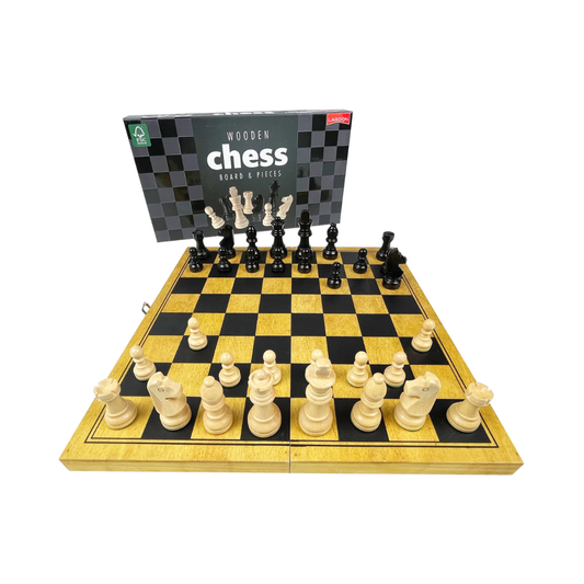 Lagoon Wooden Chess Board & Pieces