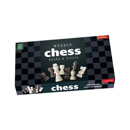 Lagoon Wooden Chess Board & Pieces