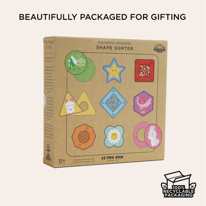 Le Toy Van PL089 Rainbow Sensory Shape Sorter Set