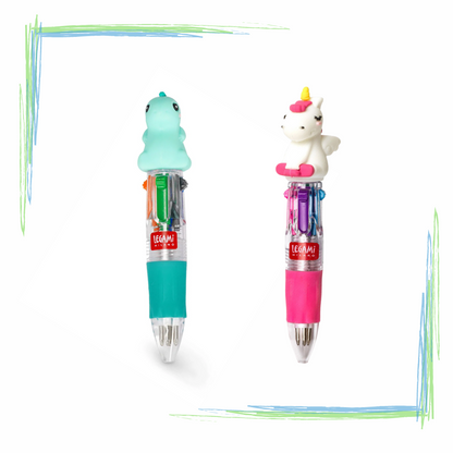Legami Mini 4-Colour Ballpoint Pen Unicorn