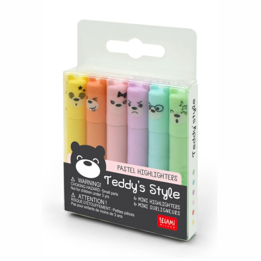 Legami Teddys Mood Pastel Highlighters
