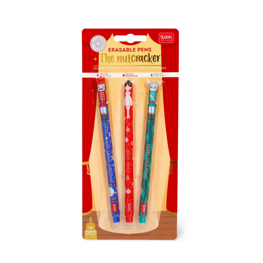 Legami Erasable Pens Set of 3 The Nutcracker