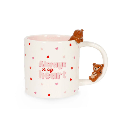 Legami Stoneware Cup - Too Cute To Handle - Teddy Bear 350ml