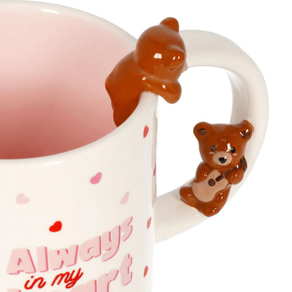 Legami Stoneware Cup - Too Cute To Handle - Teddy Bear 350ml