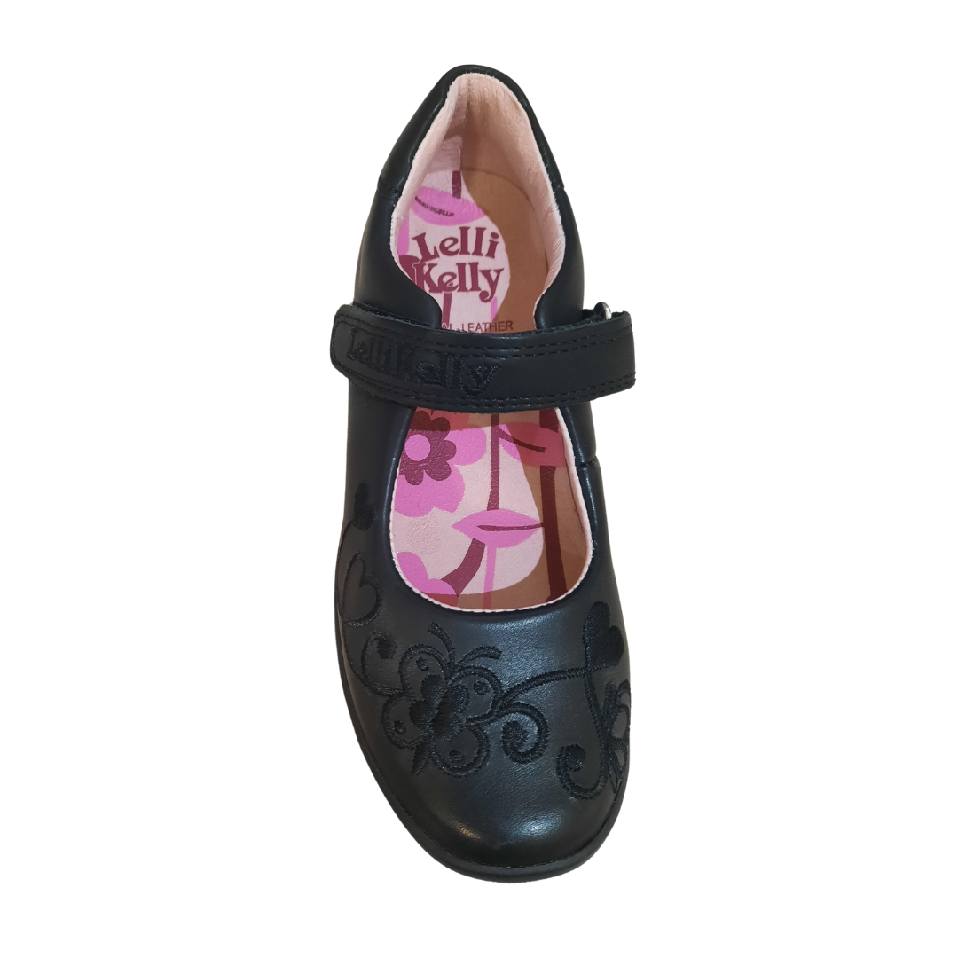 Lelli Kelly Erica School Shoe  A124 LKSB LKSA8450 — Black