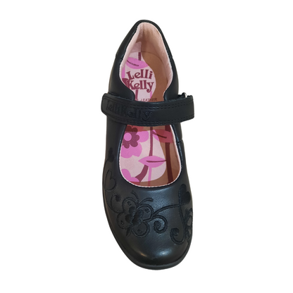 Lelli Kelly Erica School Shoe  A124 LKSB LKSA8450 — Black