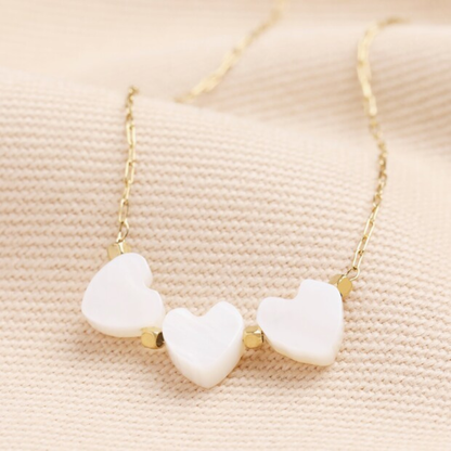 Lisa Angel  Triple Heart Pendant in Gold