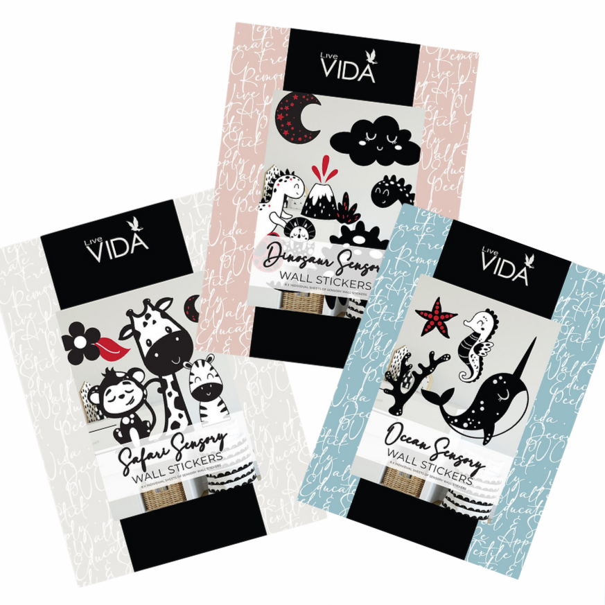 Liva Vida Sensory A5 Wall Sticker Pack