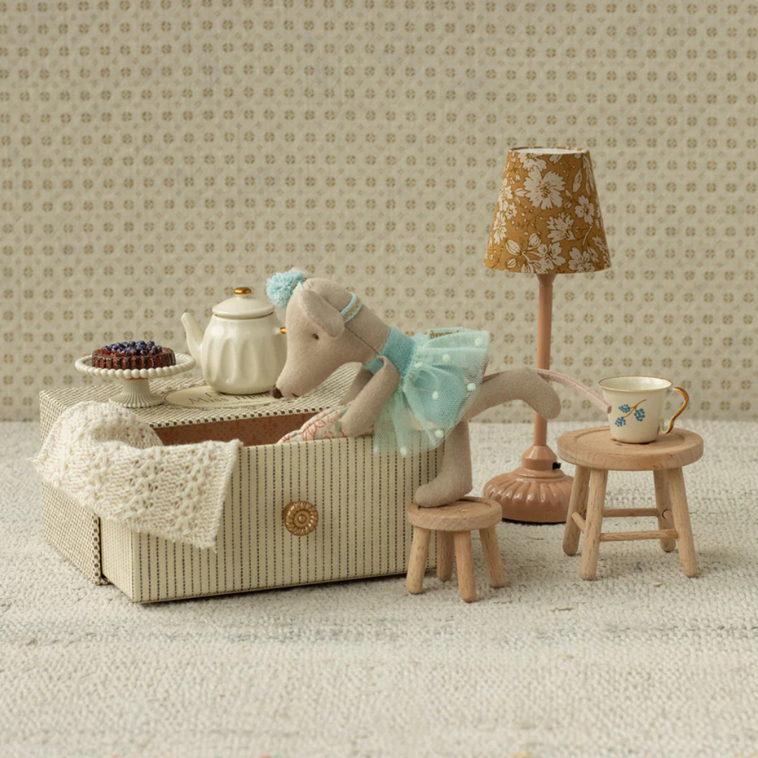 Maileg Dance Mouse in Daybed, Little Sister