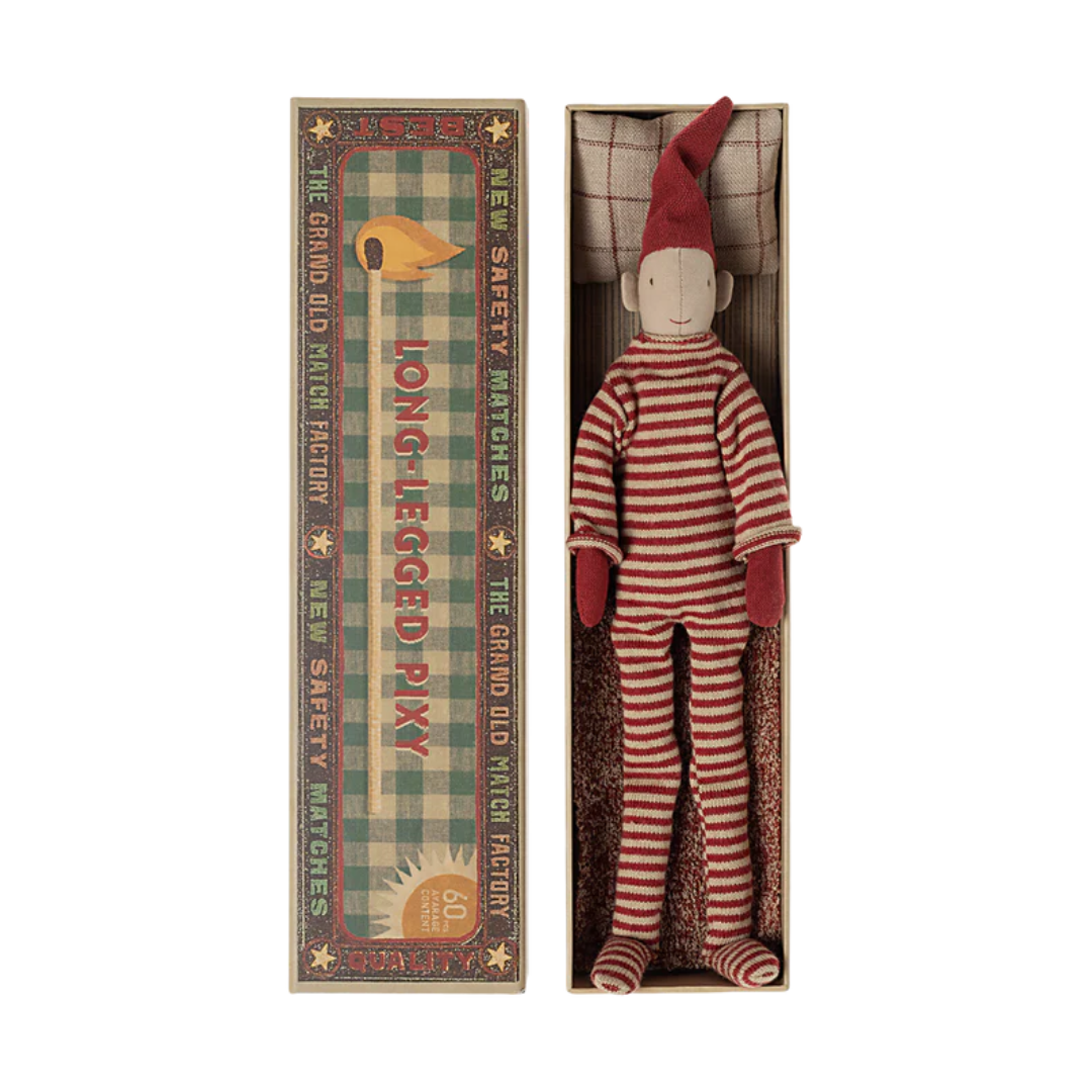 Maileg Long-Legged Pixy Boy - Red