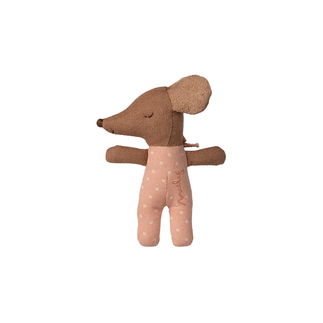 Maileg Sleepy Wakey Baby Mouse In A Matchbox