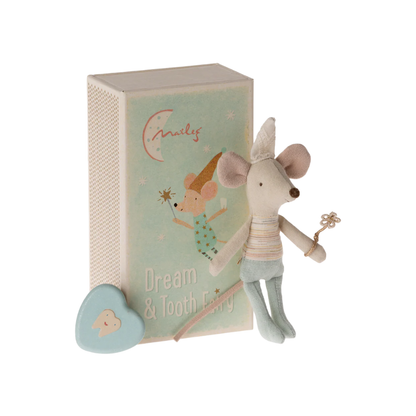 Maileg Tooth Fairy Mouse, Little Brother in Matchbox