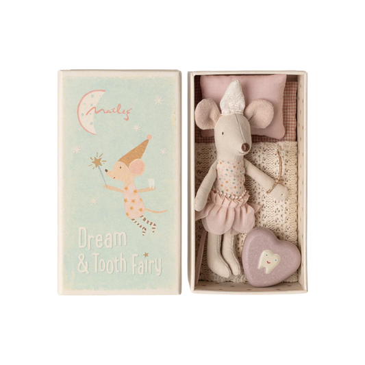 Maileg Tooth Fairy Mouse, Little Sister in Matchbox