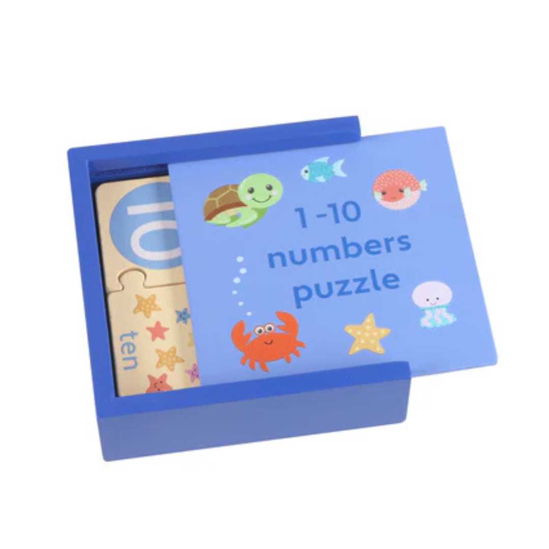 Orange Tree Toys - Sea Life Number Puzzle In a Box