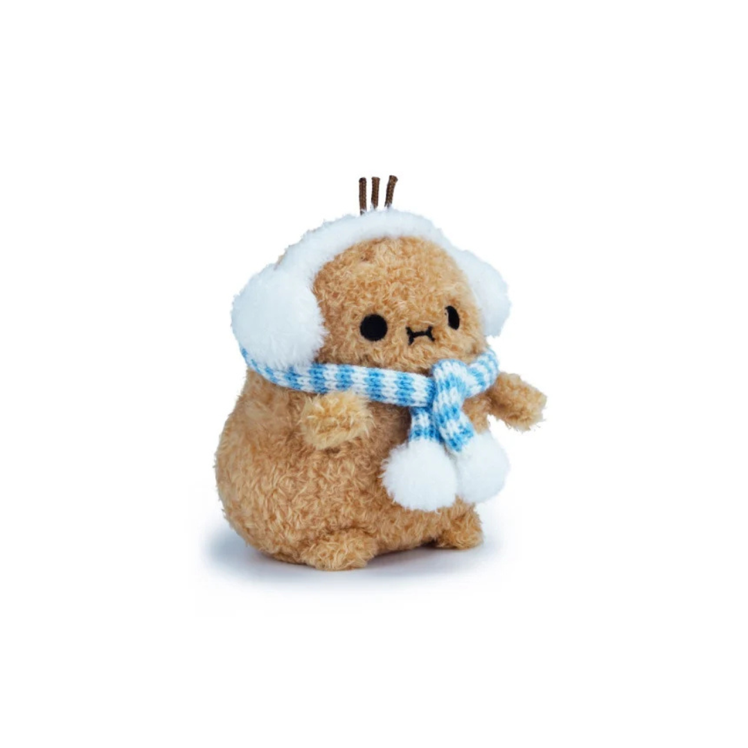 Noodoll Mini Sitting Plush Frosty Blue Scarf Ricespud