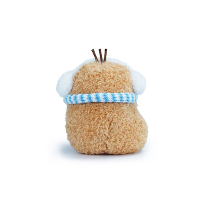 Noodoll Mini Sitting Plush Frosty Blue Scarf Ricespud