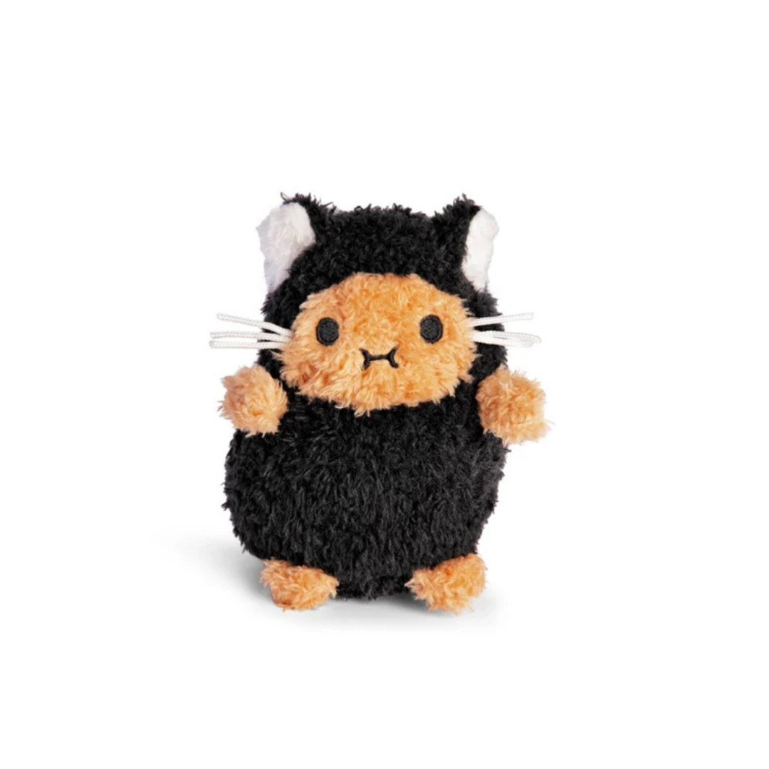 Noodoll Mini Sitting Plush Kitty Black Ricespud