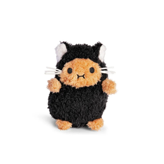 Noodoll Mini Sitting Plush Kitty Black Ricespud