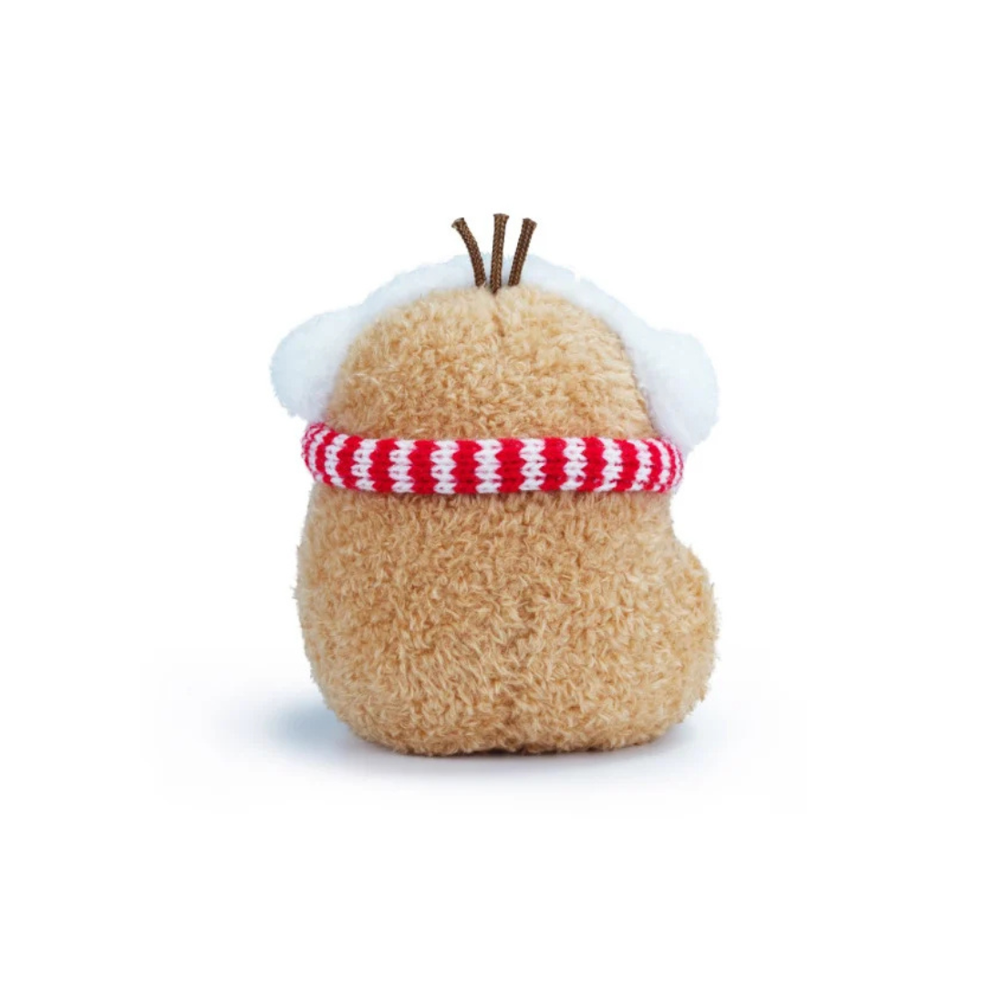 Noodoll Mini Sitting Plush Puffy Red Scarf Rocespud