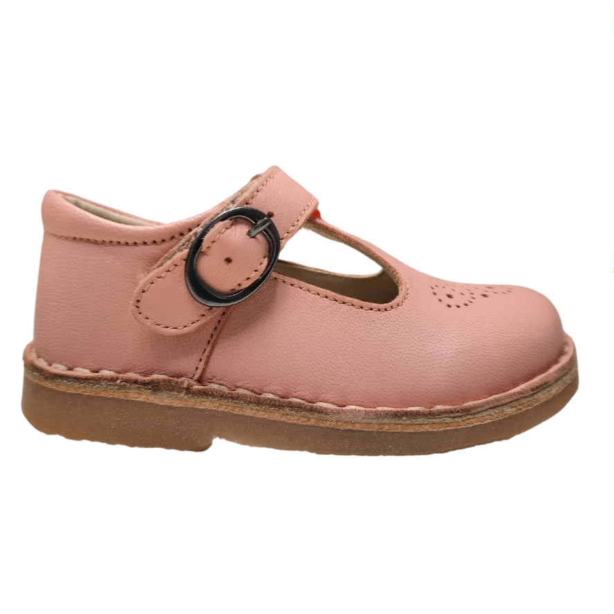 Petasil Susy T-Bar Shoe — Rose Tan