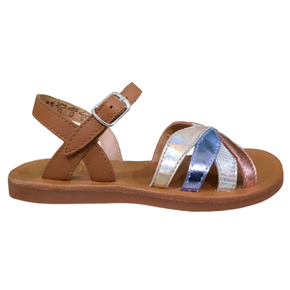 Pom d'Api Plagette Oto Sandal — Camel/Terracotta